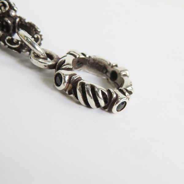 実際に弊社で買取させて頂いた【ギャラ付き】LEATHERS & TREASURES/レザーズアンドトレジャーズ flure de les chain breacelet/ブレスレットの画像 4枚目