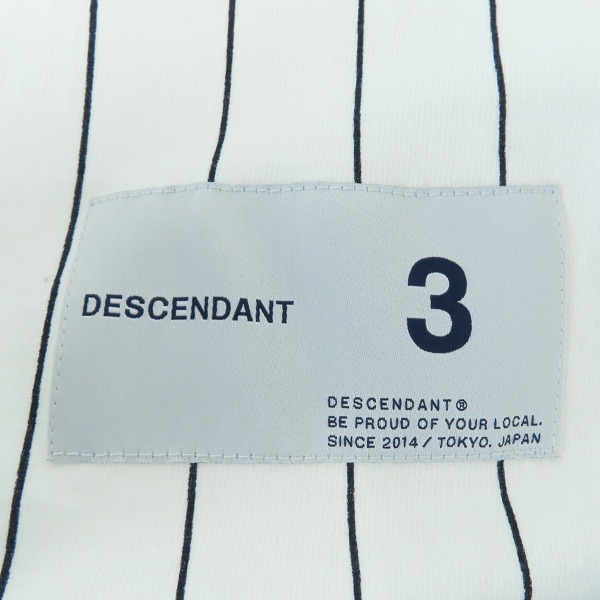 実際に弊社で買取させて頂いたDESCENDANT/ディセンダント ベースボールシャツ 3の画像 5枚目
