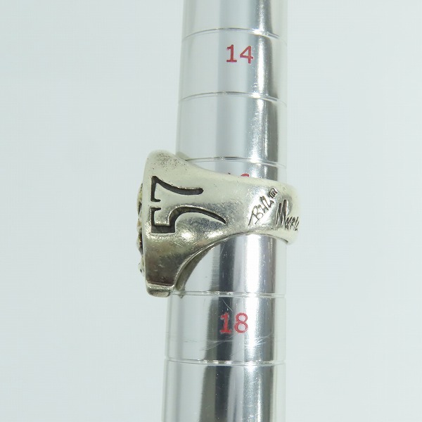 実際に弊社で買取させて頂いた【ギャラ付】BWL×MARK MAHONY/ビルウォールレザー×マークマホーニー ゴールドサダー ホースシューリング/16.5-17号の画像 8枚目