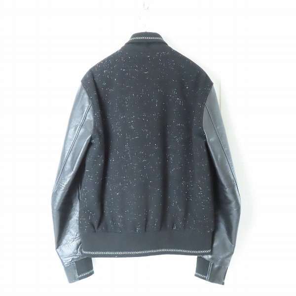 実際に弊社で買取させて頂いたLAD MUSICIAN/ラッドミュージシャン シンサレート 袖レザー メルトン スタジャン 2212-373/46の画像 1枚目