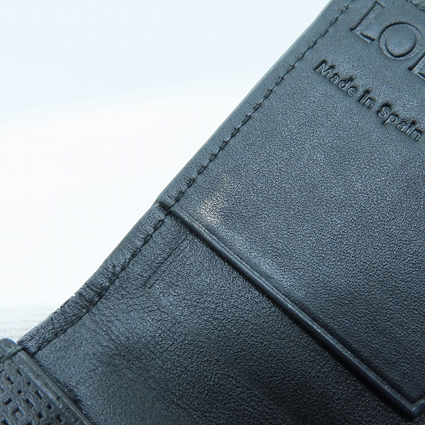 実際に弊社で買取させて頂いたLOEWE/ロエベ 名刺入れ/カードケース ブラック/黒の画像 7枚目