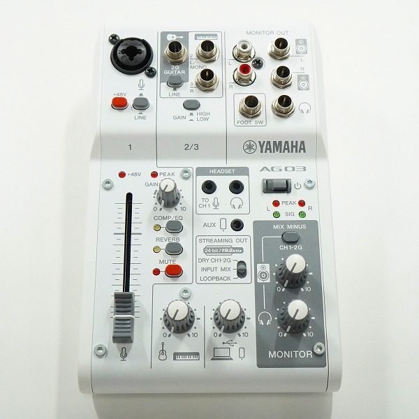 実際に弊社で買取させて頂いたYAMAHA/ヤマハ AG03 MK2 ライブストリーミングミキサー 簡易動作確認済みの画像 1枚目