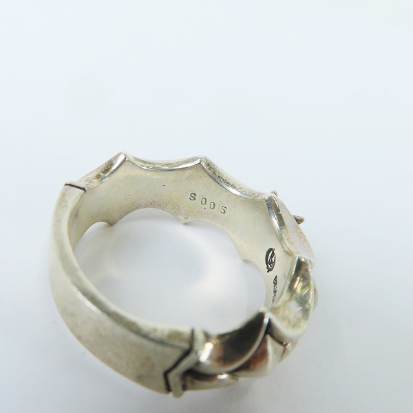 実際に弊社で買取させて頂いたBloody Mary/ブラッディーマリー カラペスリング w/1サファイア 21号の画像 7枚目