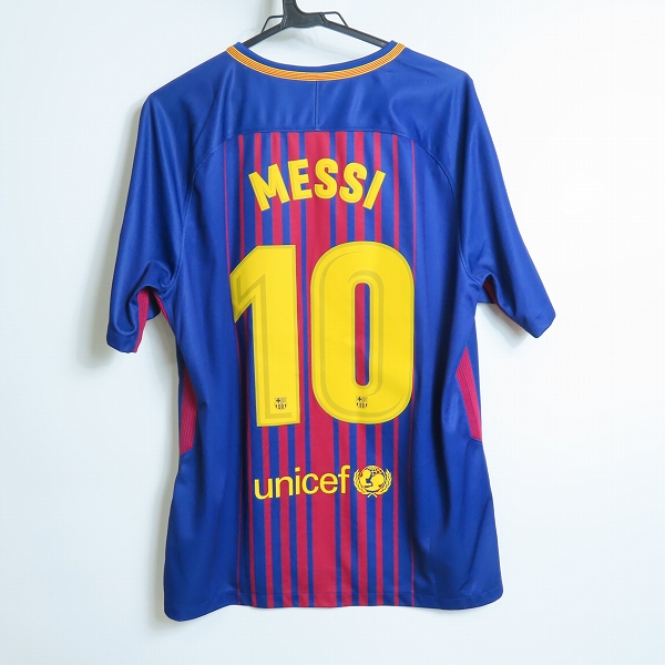 実際に弊社で買取させて頂いたNIKE/ナイキ FCバルセロナ 17/18シーズン レプリカユニフォーム #10 メッシ Lの画像 1枚目