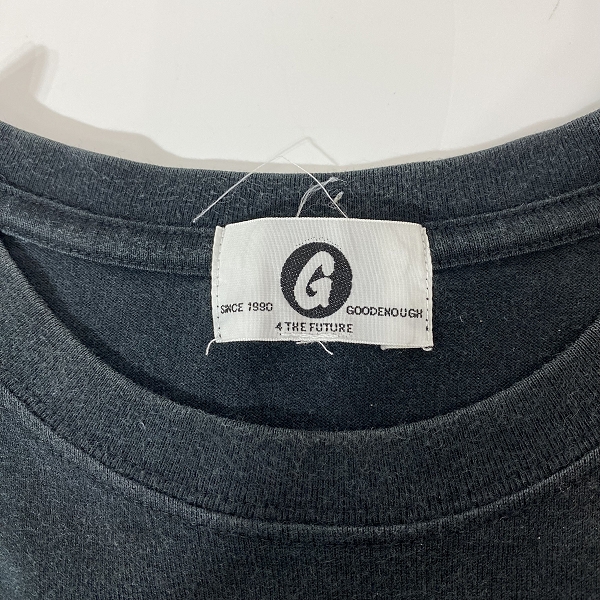 実際に弊社で買取させて頂いたGOODENOUGH/グッドイナフ プリントTシャツ ブラックの画像 2枚目