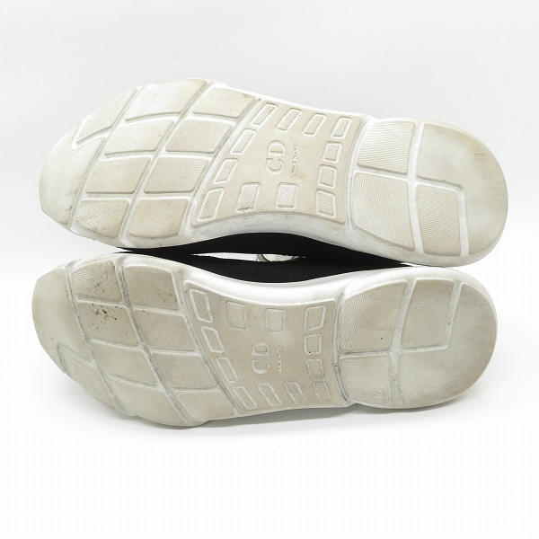 実際に弊社で買取させて頂いたDior Homme/ディオールオム 18AW レースアップソックススニーカー 18HLS/43の画像 2枚目