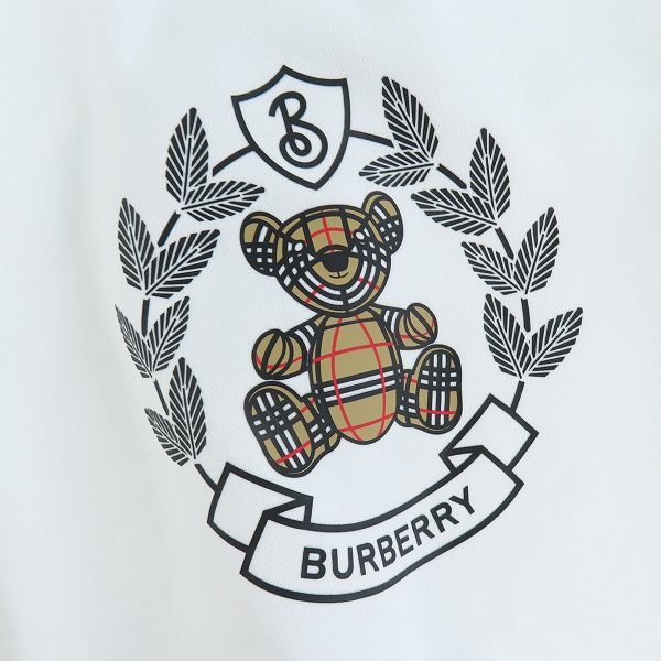 実際に弊社で買取させて頂いた【未使用】BURBERRY/バーバリー 23AW Bianco トーマスベアシグネチャー柄 クルーネックスウェット 8069197/164cmの画像 5枚目