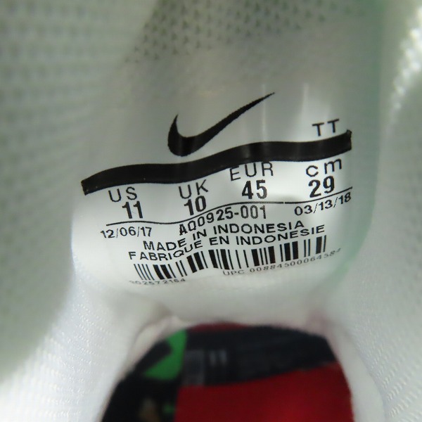 実際に弊社で買取させて頂いた【未使用】NIKE×atmos/ナイキ×アトモス AIR MAX 95/エアマックス95 WE LOVE NIKE AQ0925-001/29の画像 5枚目