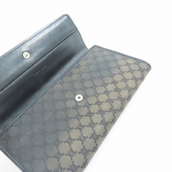 実際に弊社で買取させて頂いたCELINE/セリーヌ マカダム柄 二つ折り長財布 CE00/33の画像 7枚目