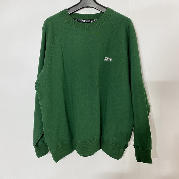 実際に弊社で買取させて頂いたNUMBER (N)INE/ナンバーナイン N(N) BOX LOGO EMBROIDERY RAGLAN SLEEVE SWEATSHIRT/スウェット/2