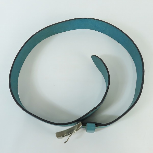 実際に弊社で買取させて頂いたHUGO BOSS/ヒューゴボス ロゴ総柄 レザーベルト/95-36の画像 8枚目