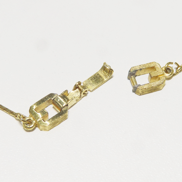 実際に弊社で買取させて頂いたGIVENCHY/ジバンシィ Gロゴ/ラインストーン ネックレス の画像 4枚目