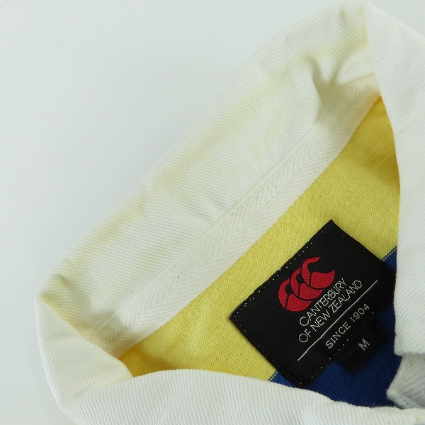 実際に弊社で買取させて頂いたCANTERBURY/カンタベリー ラグビーシャツ 半袖/Mの画像 6枚目