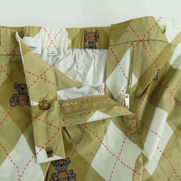 実際に弊社で買取させて頂いたBURBERRY/バーバリー ベアアーガイル柄  ショートパンツ/14Y164cmの画像 5枚目