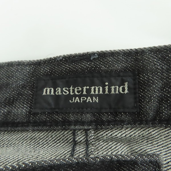 実際に弊社で買取させて頂いたmastermind JAPAN/マスターマインドジャパン Wウエスト 裾ロゴプリント/ゴールド刺繍  デニムパンツ MD2-PA20-G/Mの画像 3枚目