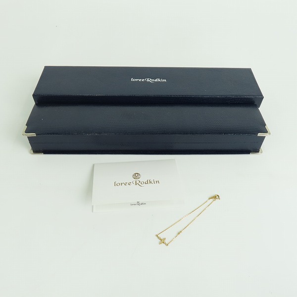 実際に弊社で買取させて頂いた【ギャラ付き】Loree Rodkin/ローリーロドキン クロスwダイヤモンド 18Kイエローゴールド ブレスレットの画像 8枚目