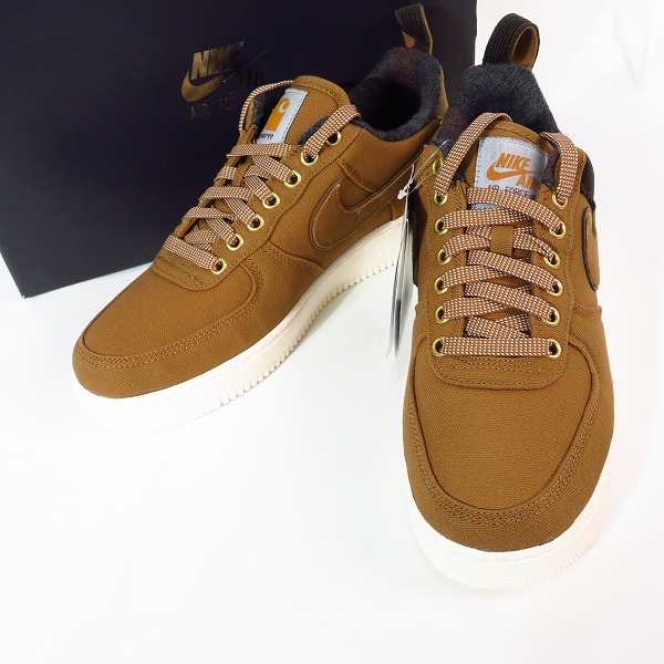 実際に弊社で買取させて頂いた【未使用】 NIKE×Carhartt WIP/ナイキ×カーハート ダブリューアイピー AIR FORCE 1 07 PRM WIP エアフォース1 AV4113-200/27