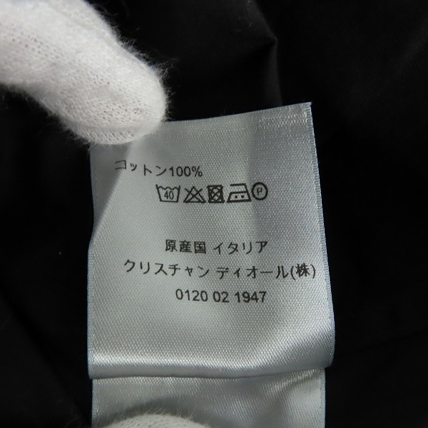 実際に弊社で買取させて頂いたDIOR HOMME/ディオール オム 17AW Bee刺繍比翼ボタンドレス長袖シャツ 733C518B1581/38の画像 4枚目