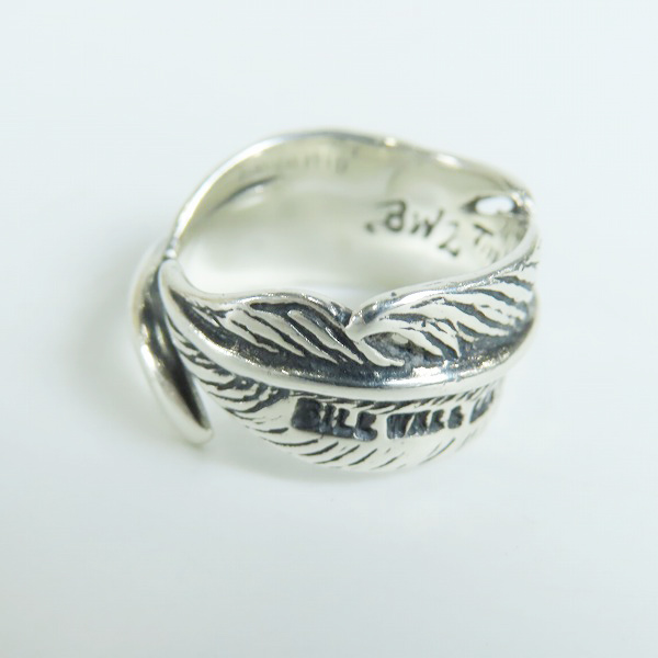 実際に弊社で買取させて頂いたBWL/Bill Wall Leather/ビルウォールレザー シルバー フェザーリング 14.5-15.5号