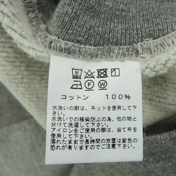 実際に弊社で買取させて頂いた【未使用】BUZZ RICKSON'S/バズリクソンズ  SET-IN SWEAT PARKA スウェットパーカー BR68914/Lの画像 3枚目