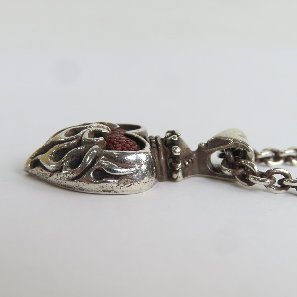 実際に弊社で買取させて頂いた【ギャラ付き】LEATHERS & TREASURES/レザーズアンドトレジャーズ フレームハート ペンダントの画像 3枚目