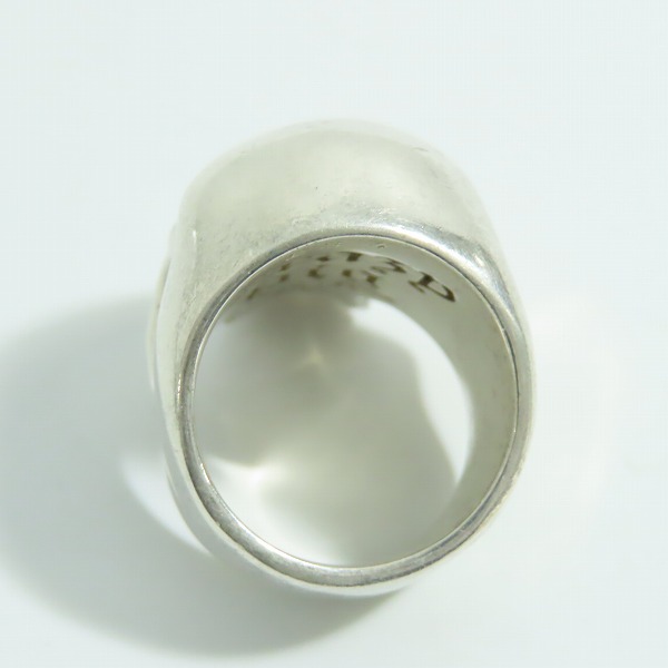 実際に弊社で買取させて頂いたCRAZY PIG/クレイジーピッグ ラージエビルスカルリング 19-20号の画像 5枚目