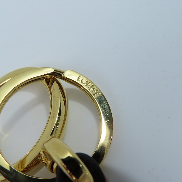 実際に弊社で買取させて頂いたLOEWE/ロエベ アナグラム バッグチャーム キーホルダー/キーリングの画像 4枚目