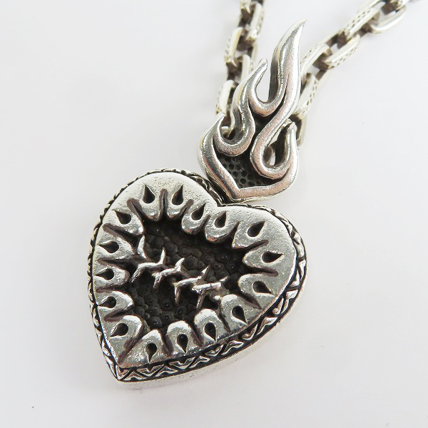 実際に弊社で買取させて頂いた【ギャラ付き】LEATHERS & TREASURES/レザーズアンドトレジャーズ ハート ペンダントの画像 1枚目