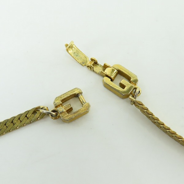 実際に弊社で買取させて頂いたGIVENCHY/ジバンシィ Gロゴ 喜平チェーン ネックレスの画像 4枚目