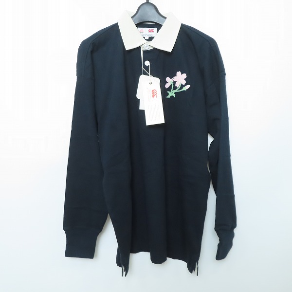 実際に弊社で買取させて頂いた【未使用】canterbury/カンタベリー JAPAN L/S CLASSIC RUGBY JERSEY ラガーシャツ RA43786/L
