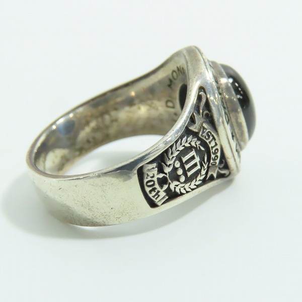 実際に弊社で買取させて頂いたDr MONROE/ドクターモンロー 20th カレッジリング シルバーリング SV925 19号の画像 4枚目