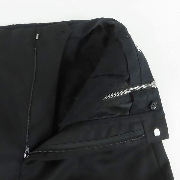 実際に弊社で買取させて頂いたJOHN LAWRENCE SULLIVAN/ジョンローレンスサリバン 22SS WOOL TARPERED ZIP TROUSERS 2A004-0122-11/46の画像 4枚目