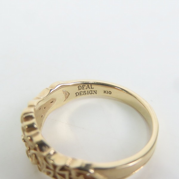 実際に弊社で買取させて頂いたDEAL DESIGN/ディールデザイン K10ファインゲートリング 393216K10/21号の画像 6枚目