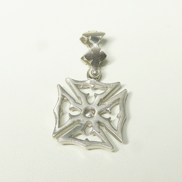 実際に弊社で買取させて頂いたLoree Rodkin/ローリーロドキン 18K/K18WG×パヴェダイヤモンド アイアンクロス ペンダントトップの画像 2枚目