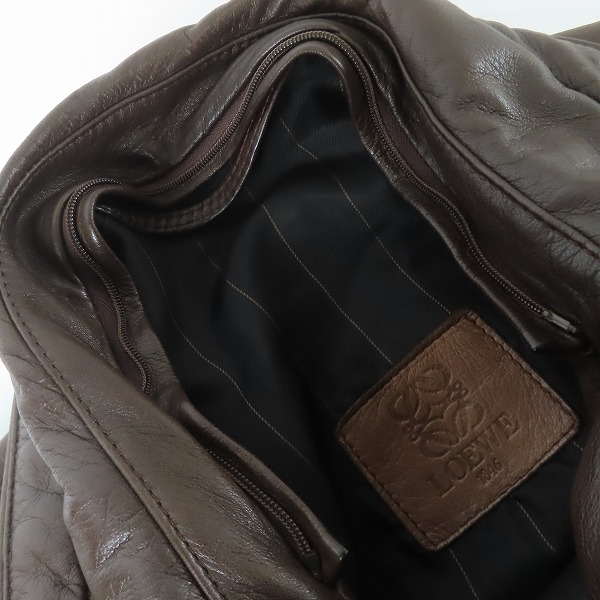 実際に弊社で買取させて頂いたLOEWE/ロエベ レザーブルゾン/ボンバージャケット 821/50の画像 5枚目