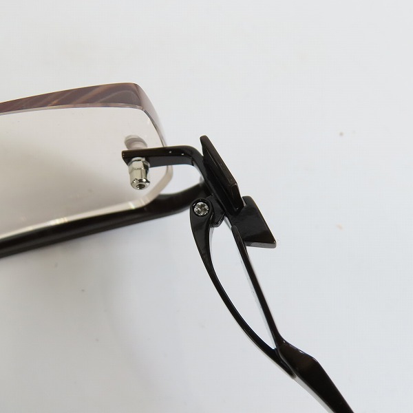 実際に弊社で買取させて頂いたless than human/レス ザン ヒューマン 乱 アンダーリム メタル フレーム 眼鏡/メガネ/アイウェア 1180-240108-tの画像 5枚目