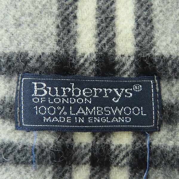 実際に弊社で買取させて頂いたBurberrys/バーバリーズ チェック ウールマフラーの画像 1枚目