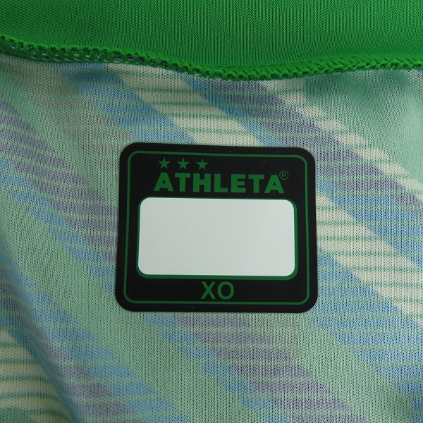 実際に弊社で買取させて頂いたATHLETA/アスレタ 東京ヴェルディ 半袖トレーニングシャツ サッカーユニフォーム　XOの画像 2枚目