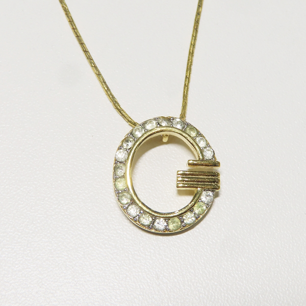 実際に弊社で買取させて頂いたGIVENCHY/ジバンシィ Gロゴ/ラインストーン ネックレス の画像 1枚目