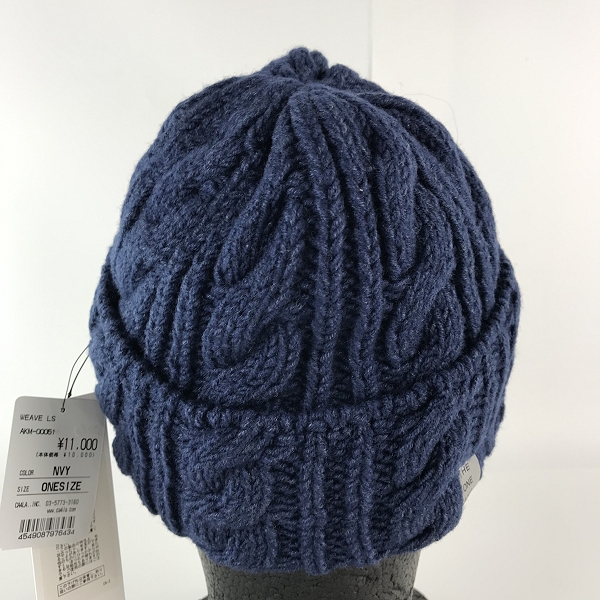 実際に弊社で買取させて頂いた(2)【未使用】CA4LA/カシラ ウール ニット帽 AKM-00051/ONE SIZEの画像 4枚目