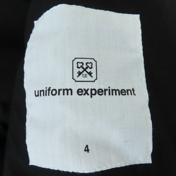 実際に弊社で買取させて頂いたuniform experiment/ユニフォームエクスペリメント 19AW DOWN SHIRT BLOUSON ダウンジャケット UE-192010/4の画像 2枚目