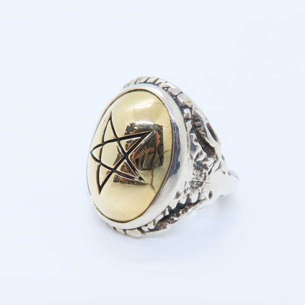 実際に弊社で買取させて頂いたALEX STREETER/アレックスストリーター エンジェルハートリング K10YGキャップ/19号