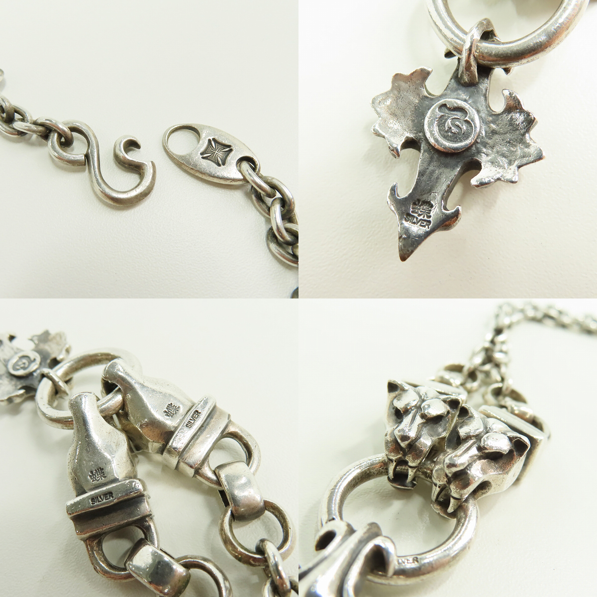 実際に弊社で買取させて頂いたLSD/Loud Style Design/ラウドスタイルデザイン 高蝶 2タイガー クロス ペンダントの画像 5枚目