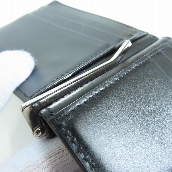 実際に弊社で買取させて頂いたSAINT LAURENT PARIS/サンローランパリ 二つ折り財布 レザーマネークリップ 378005 0U90N の画像 6枚目