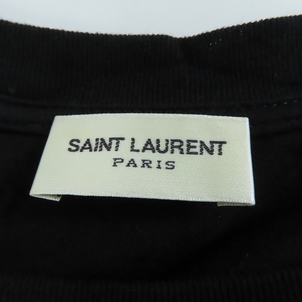 実際に弊社で買取させて頂いた【JPタグ】SAINT LAURENT PARIS/サンローラン・パリ 17AW リップ シガー ノースモーキング Tシャツ 482676 XSの画像 2枚目