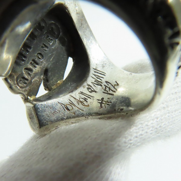 実際に弊社で買取させて頂いた【ギャラ付】BWL×MARK MAHONY/ビルウォールレザー×マークマホーニー ゴールドサダー ホースシューリング/16.5-17号の画像 5枚目