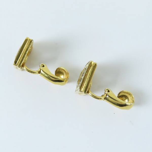 実際に弊社で買取させて頂いたGIVENCHY/ジバンシィ Gロゴ ラインストーン イヤリングの画像 2枚目