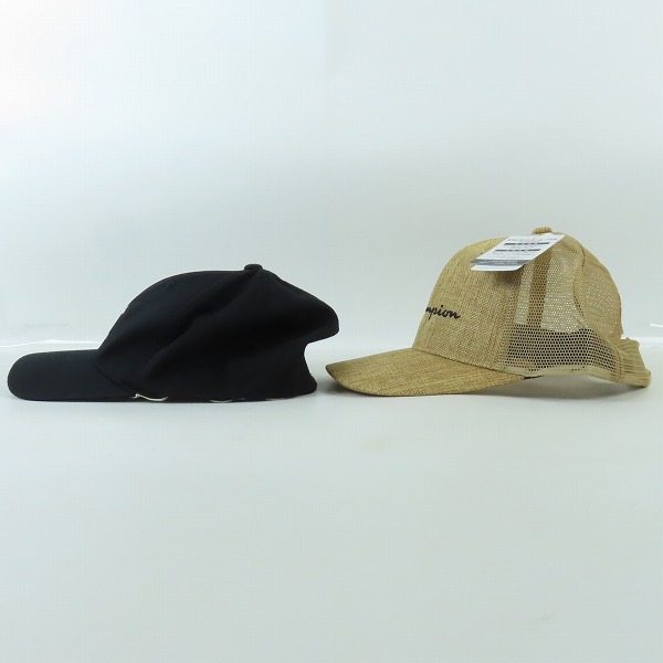 実際に弊社で買取させて頂いた【未使用含む】Champion/チャンピオン STUSSY/ステューシー キャップ 2点セットの画像 2枚目