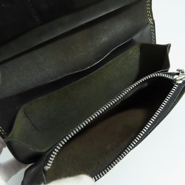 実際に弊社で買取させて頂いたFUNNY/ファニー レザーロングウォレット 長財布 ブラック の画像 5枚目