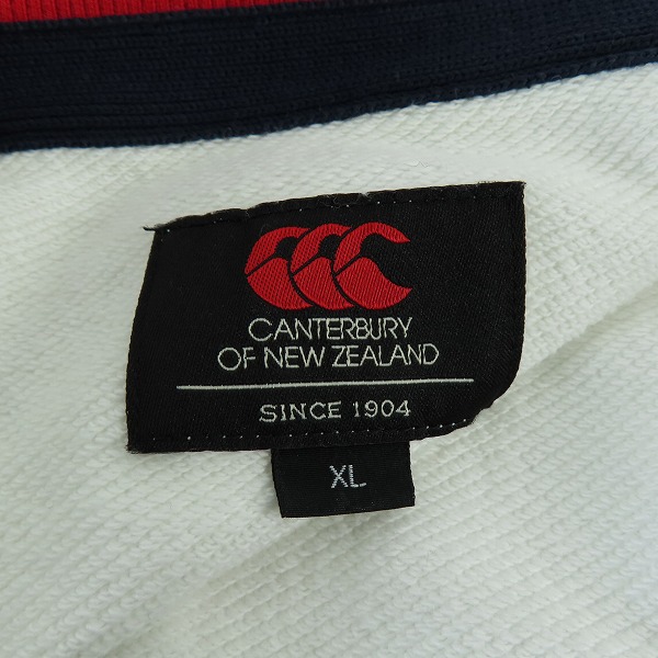実際に弊社で買取させて頂いた【未使用】CANTERBURY/カンタベリー ロゴ刺繍 コットンジャージ RA46152/XLの画像 2枚目